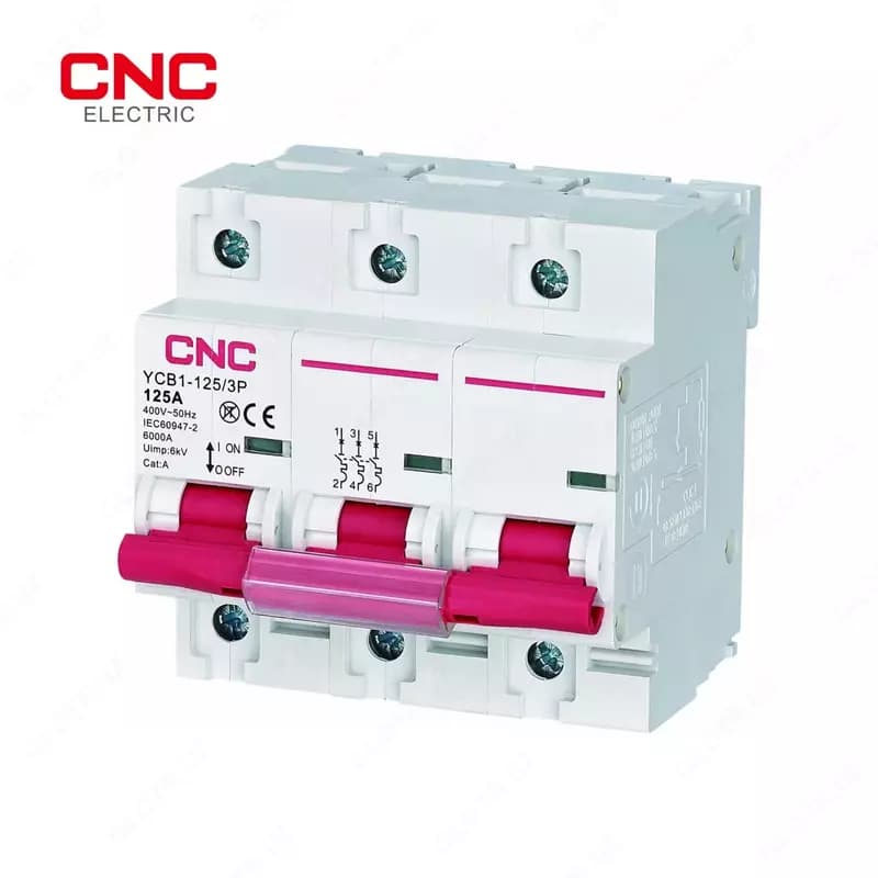 Автоматический выключатель (Байпас) ”CNC Electric” YCB1-125 HS 3P 125A (Арт. - mcb-ycb1-125hs-bpc3-125) — 2