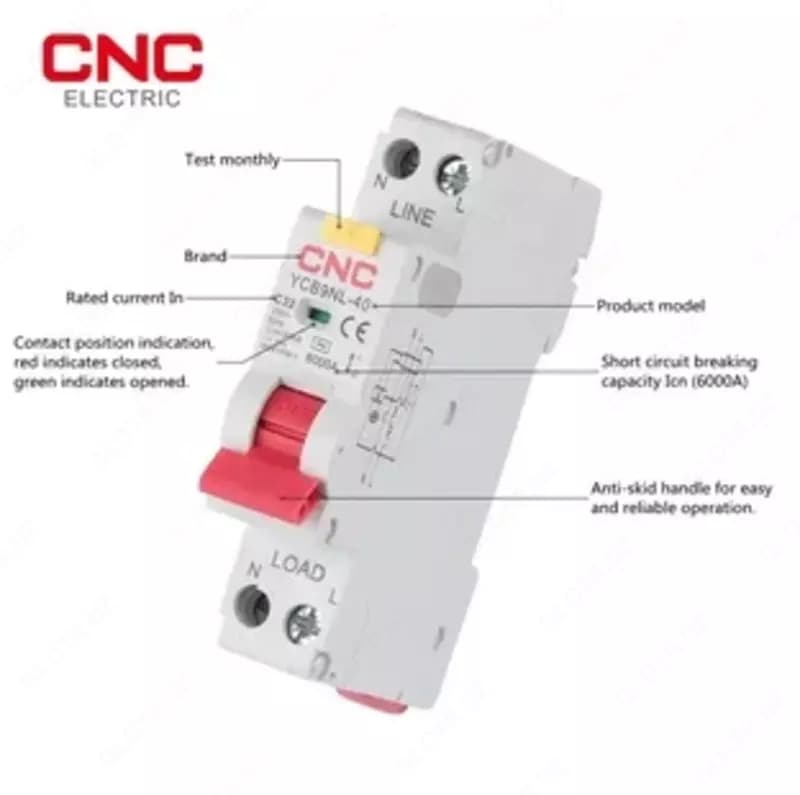 Автоматы дифференциальные YCB9NL-40 1P+N 32A — 2