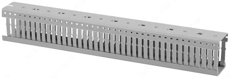 Перфорированный короб (кабель-канал) "UPOWER" ПВХ, дл. 2000 мм, серый — 2