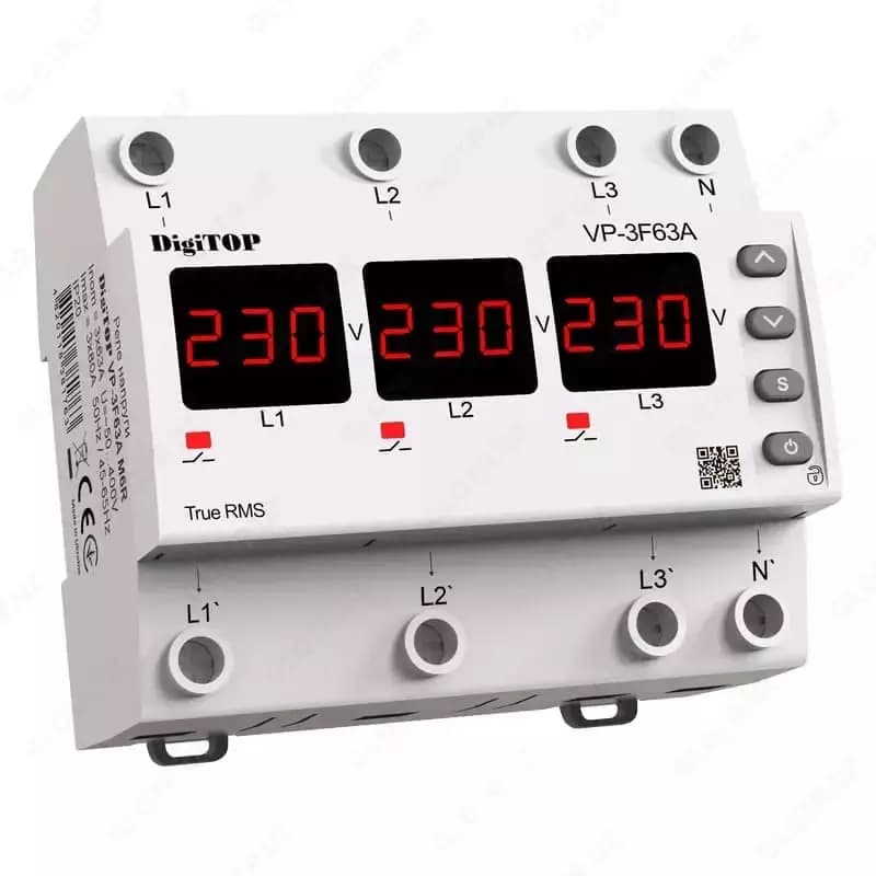 Реле напряжения ”DigiTOP” VP-3F63A M6R — 1