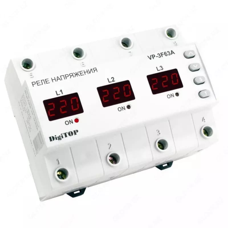 Реле напряжения ”DigiTOP” VP-3F63A M6R — 2