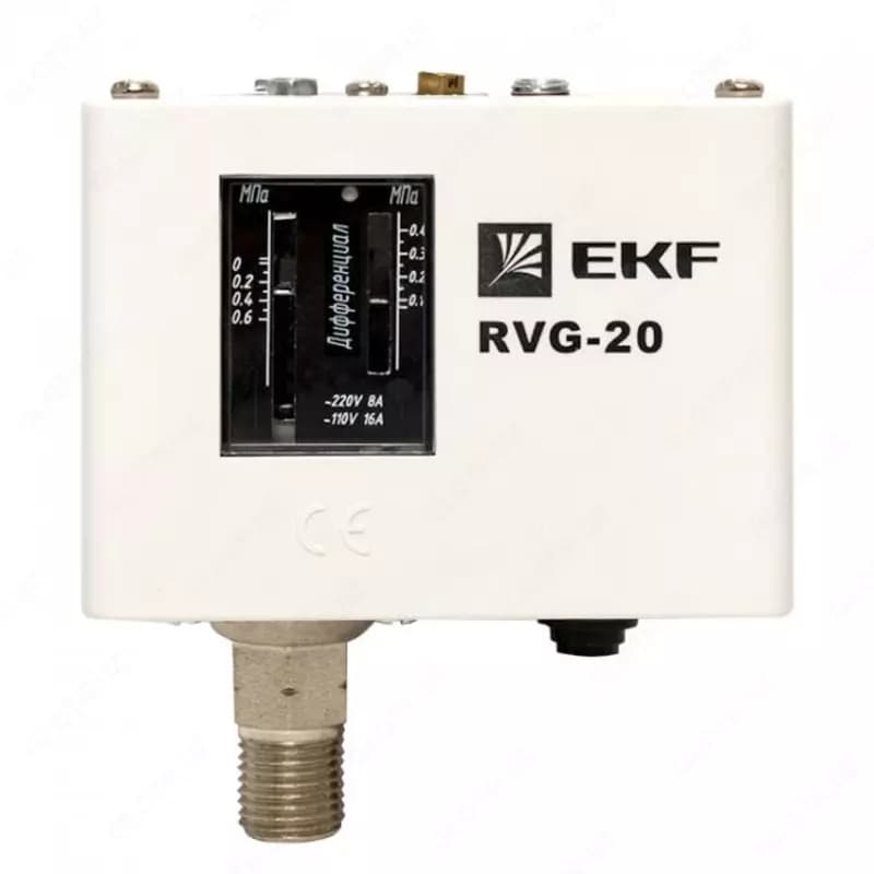 Реле избыточного давления EKF RVG-20-0,6 (0,6 МПа) (RVG-20-0,6) — 1