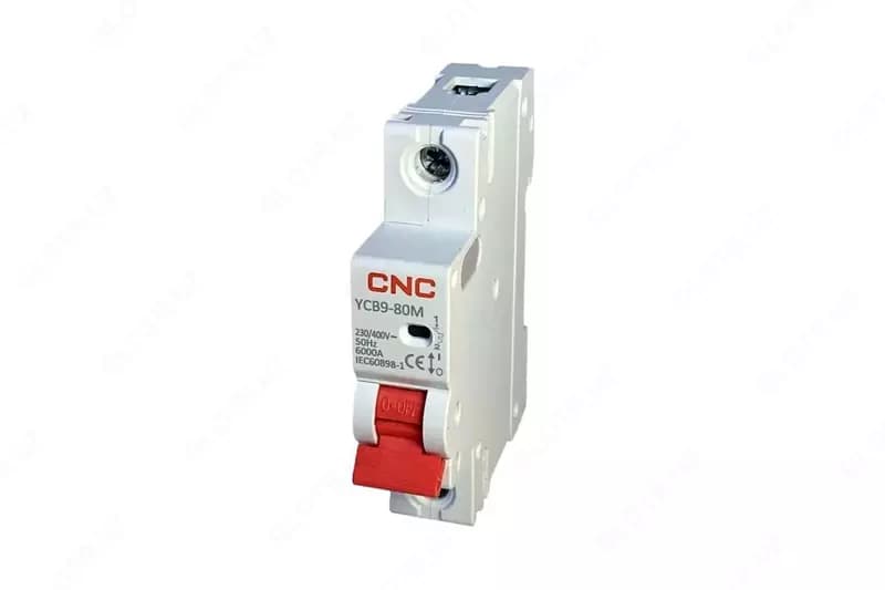 Автоматический выключатель ”CNC Electric” YCB9-80M 1P 80A 10kA (Арт. - mcb-ycb9-c1-80) — 2