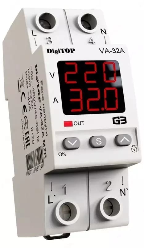 Реле напряжения ”DigiTOP” VA-32A M2R — 2