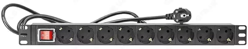 Блок электрических розеток на 9 гнезд SNR-PDU-09S-1 (Арт. - 1305991) — 2