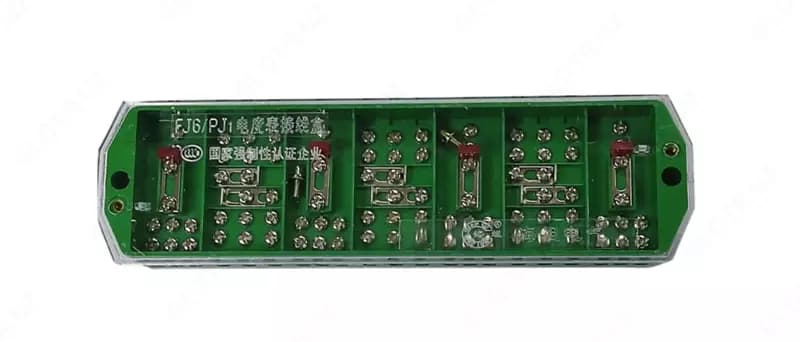 Испытательный блок (клеммный) "UPOWER" PJ1, 5A(20A), зеленый — 1