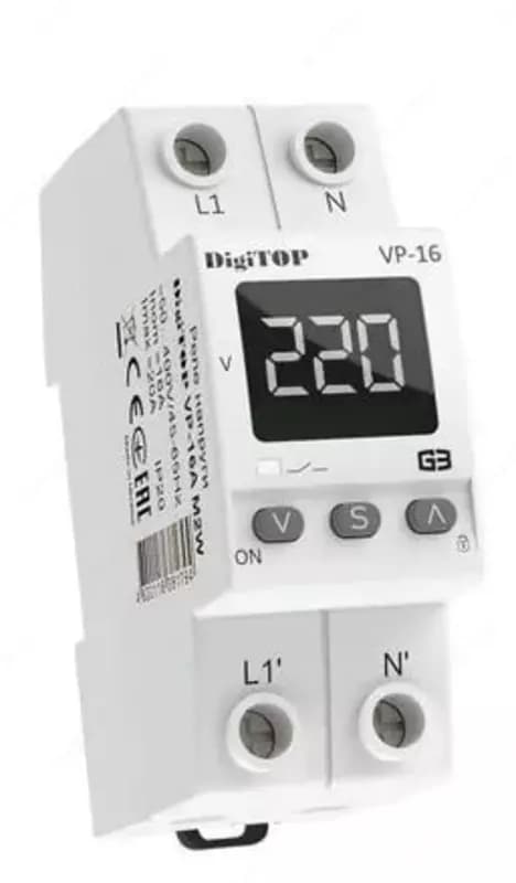 Реле напряжения ”DigiTOP” VP-16A M2W — 2