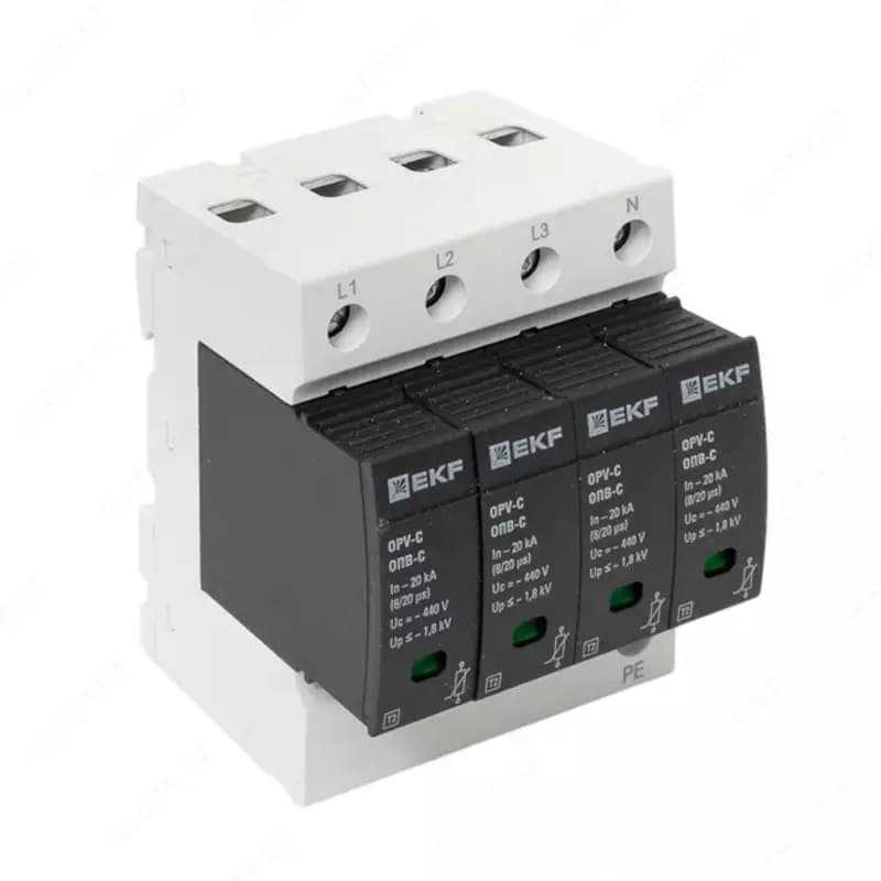 Ограничитель импульсных напряжений ОПВ-C/3P In 20кА 385В с сигн. EKF PROxima — 3