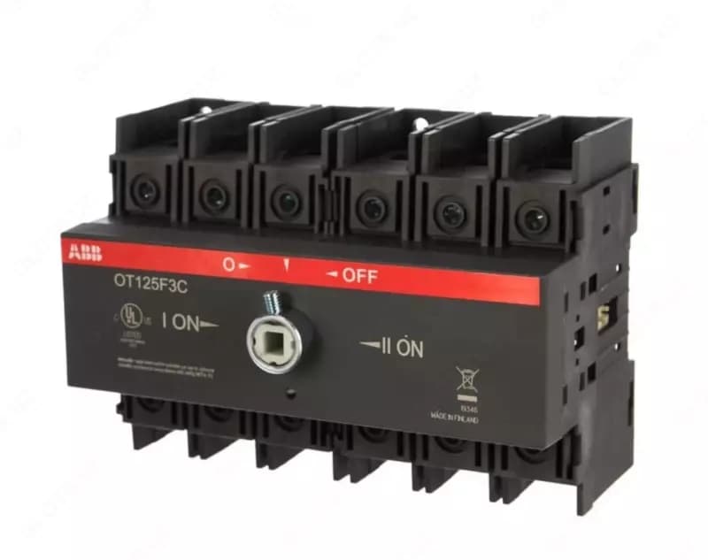 Рубильник реверсивный ABB OT125F3C 125А (90А AC23) 1SCA105037R1001 — 1