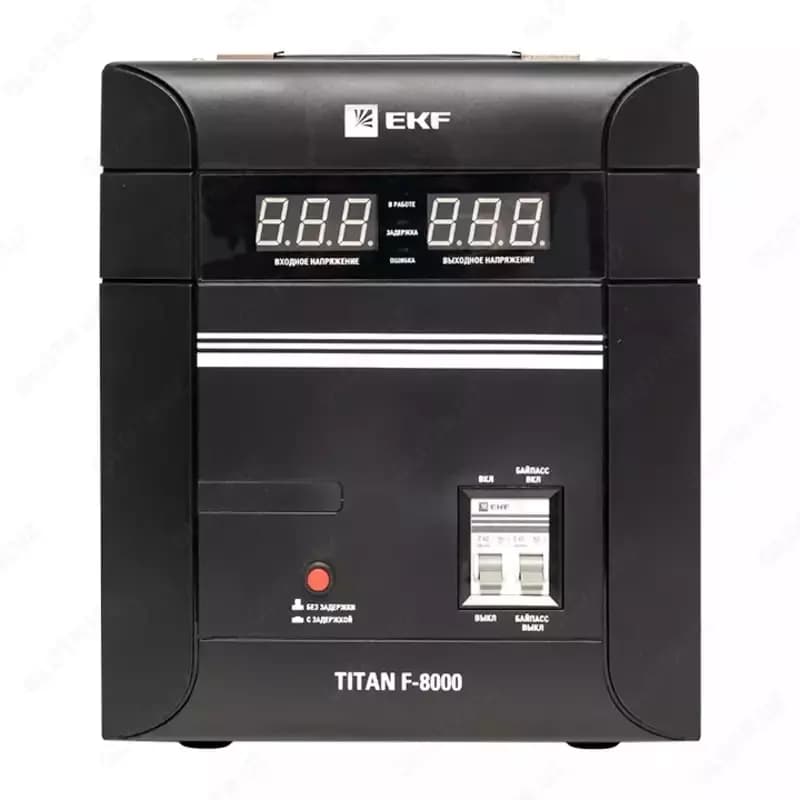 Стабилизатор напряжения ”EKF” PROxima TITAN-F-8000 (Арт. - 1165442) — 1