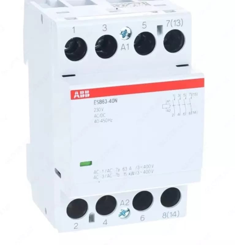 Контактор ABB ESB63-40N-06 модульный (63А АС-1 4НО) катушка 230В AC/DC 1SAE351111R0640 — 1