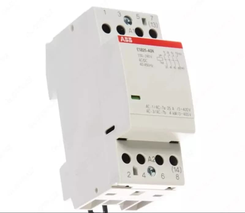Контактор ABB ESB25-40N-06 модульный (25А АС-1 4НО) катушка 230В AC/DC 1SAE231111R0640 — 1