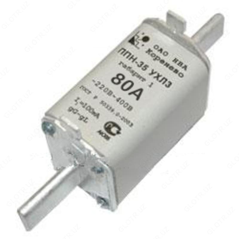 Плавкая вставка ППН35 80А габарит 1 — 1