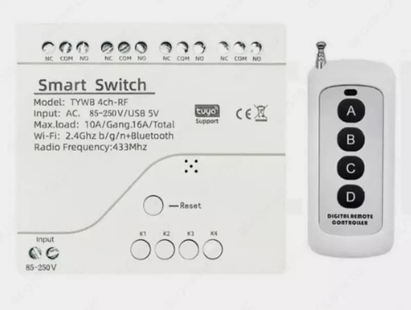 Sonoff 4ch pro r3 четырех канальное WIFI реле работает через приложение Ewelink и Tuya — 2