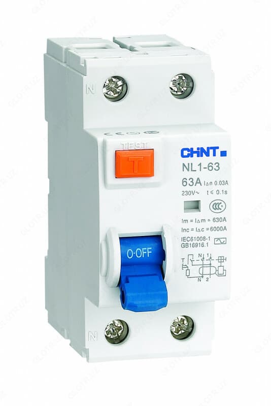 Устройство защитного отключения NL1-63 6kA 2P 40A 30mA type AC — 1
