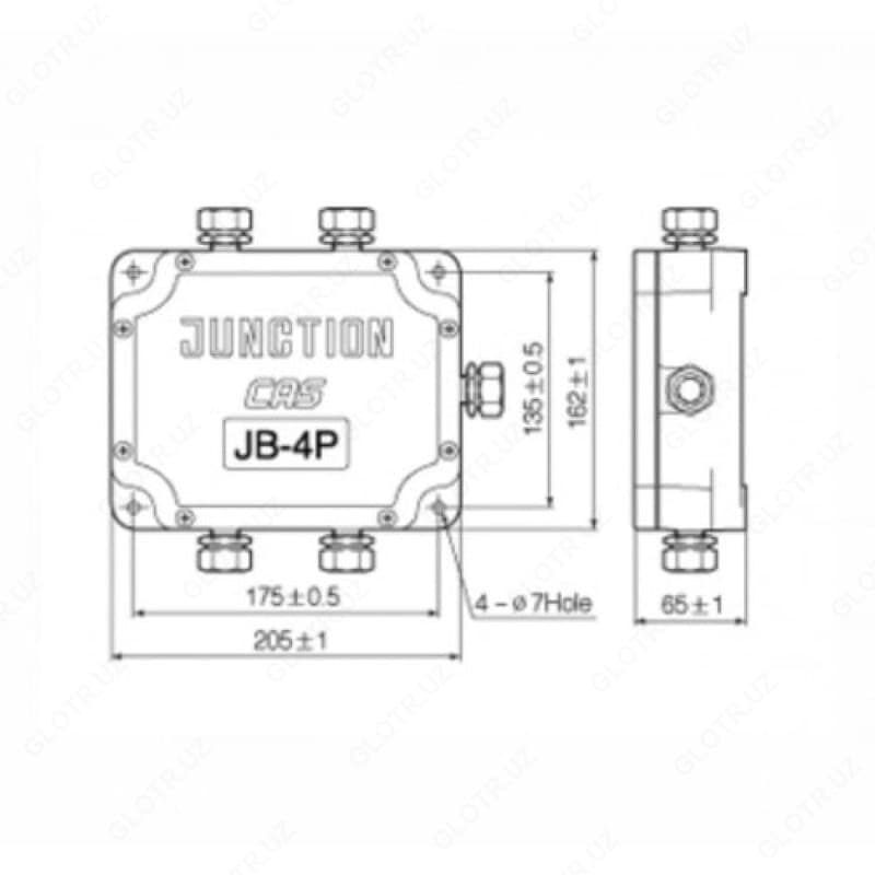 Клеммная соединительная коробка CAS JB-4P (сумматор) — 2