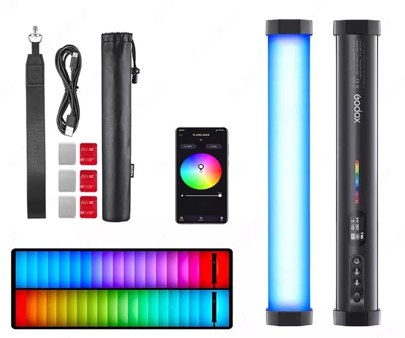 GODOX RGB TL30 - Компактная и многофункциональная RGB-светодиодная трубка — 1