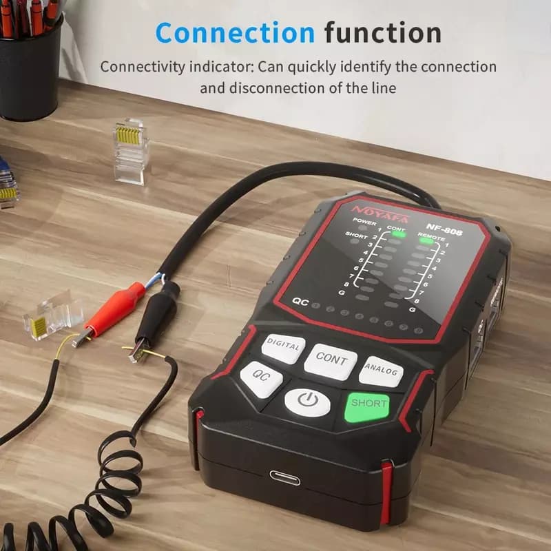 Noyafa NF-808 Многофункциональный сетевой кабельный тестировщик для теста и трассера RJ45 RJ11 — 3