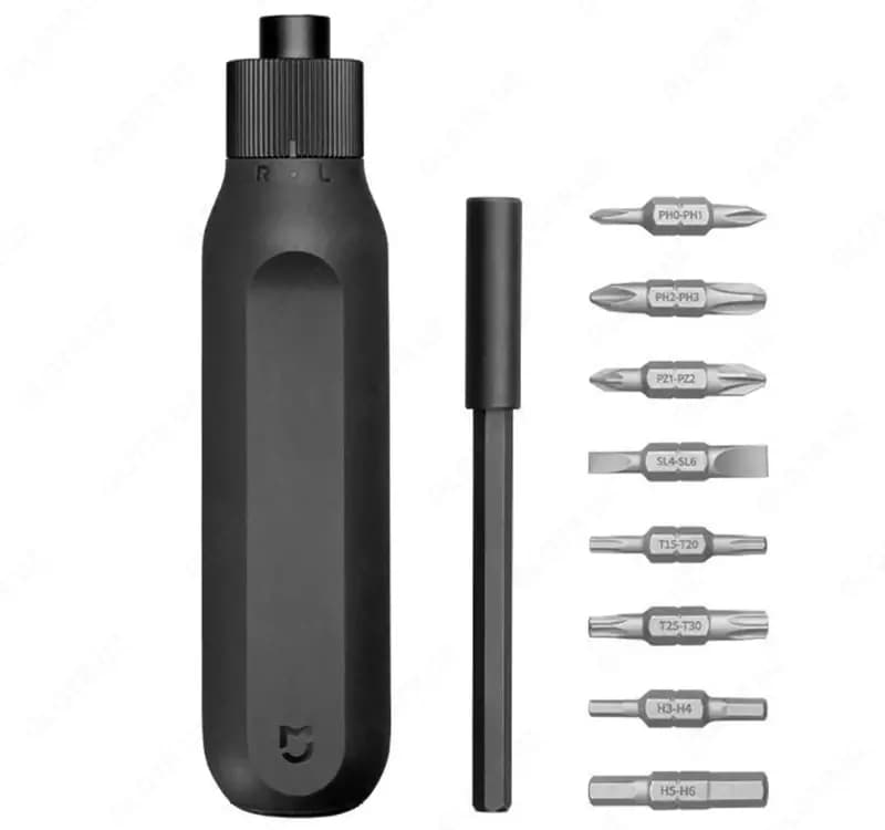 Отвертка со сменными битами Xiaomi Mijia Ratchet Screwdriver 16 in 1 (10 предметов) — 1