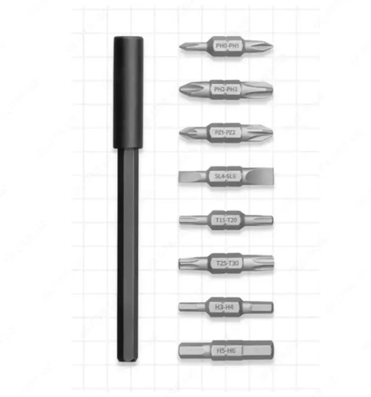 Отвертка со сменными битами Xiaomi Mijia Ratchet Screwdriver 16 in 1 (10 предметов) — 5