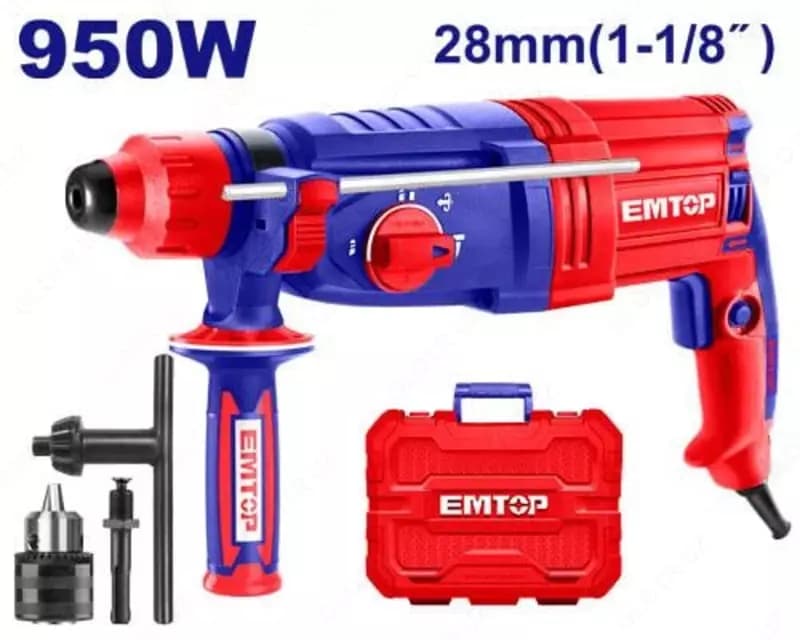 Электрический перфоратор ”EMTOP” ERHRL951, 950 Вт, SDS-Plus — 2