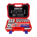 Набор торцевых головок ”Emtop” ESKT12211, 1/2 с трещоткой, 21 шт.