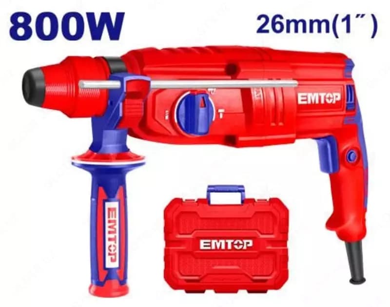 Электрический перфоратор ”EMTOP” ERHRL801, 800 Вт, SDS-Plus — 2