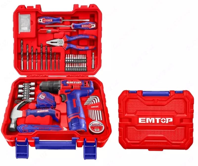 Набор инструментов ”EMTOP” EEDK09601, 96 предметов — 2