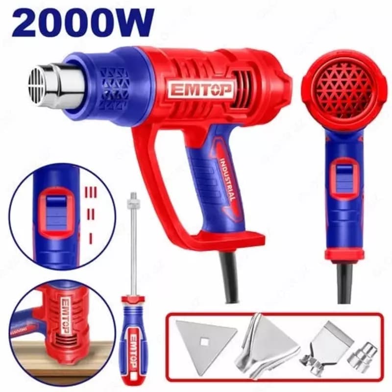 Термопистолет аккумуляторный EMTOP EHGN20078 — 1