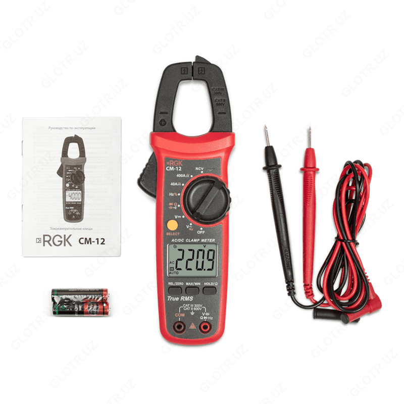 RGK CM-12 — цифровые токовые клещи — 2