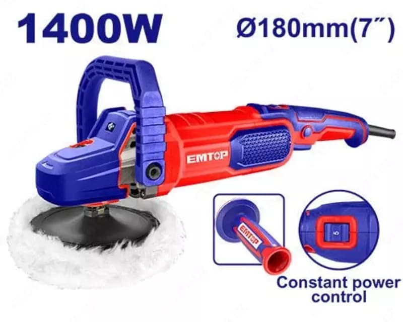 Угловая полировальная машина ”EMTOP” EAPR1403, 1400 Вт, d 180 мм — 2