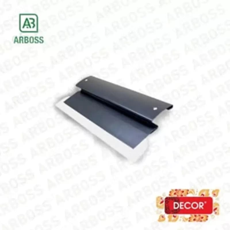 Шпатель-правило ”DECOR” Рremium, 400 мм, смен. лезвие 0.5, нерж. сталь (Арт. - 605-04000) — 2