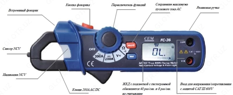 FC-36 — компактные токовые клещи — 2