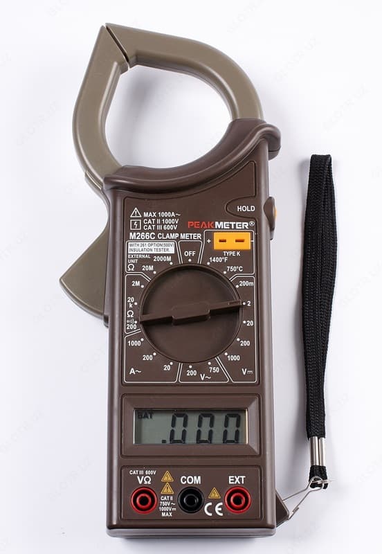 PeakMeter M266C — токовые клещи — 1