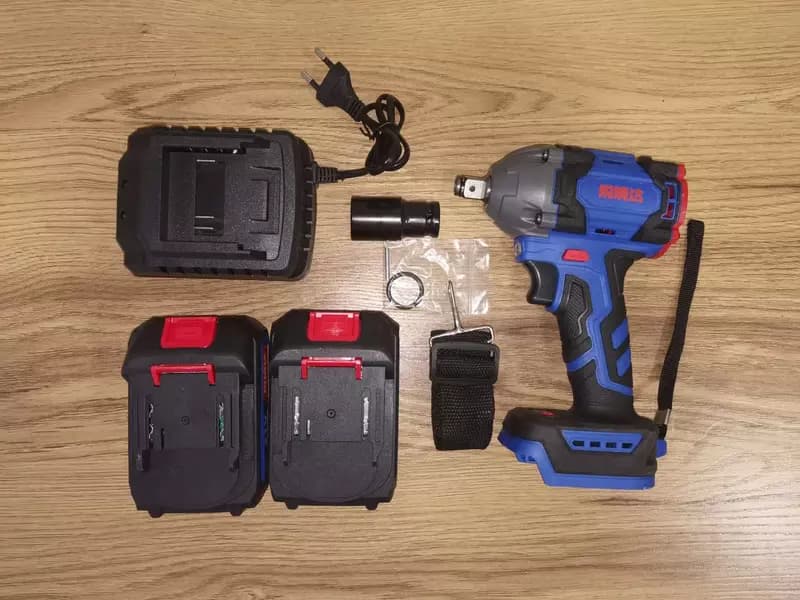 Аккумуляторный ударный гайковерт 21V | 380 Н·м (2 аккумулятора, 1 зарядка, полый вал) — 1