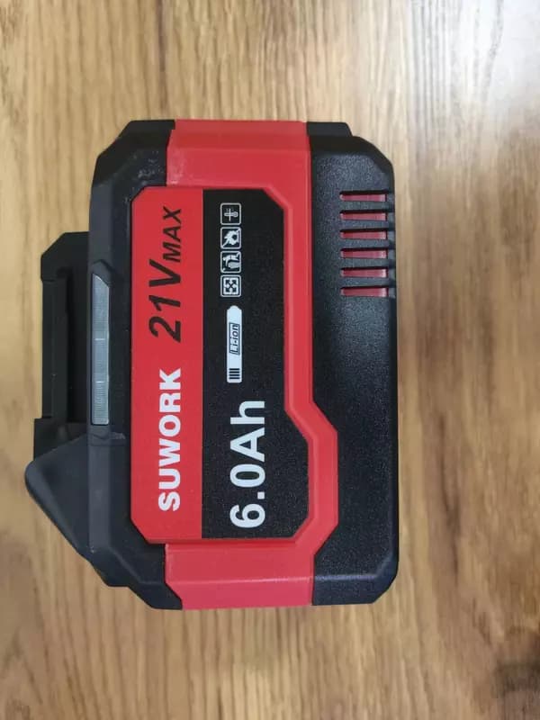 Аккумуляторная бесщеточная угловая шлифмашина (болгарка) SUWORK 21V, 125 мм, 2 аккумулятора 6.0Ah + зарядная станция — 5