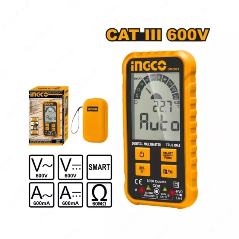 Мультиметр цифровой INGCO DM6001 — 1