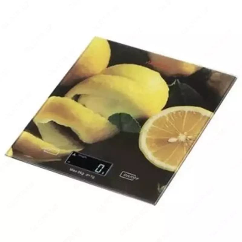 Весы кухонные Ardesto scales for kitchen Lemon 5кг, AAAx2 included, glass, colorful, SCK-893LEMON — 2