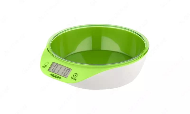 Весы кухонные Ardesto scales for kitchen 5кг, CR2032x1 included, plastic, green, SCK-900BGR — 1