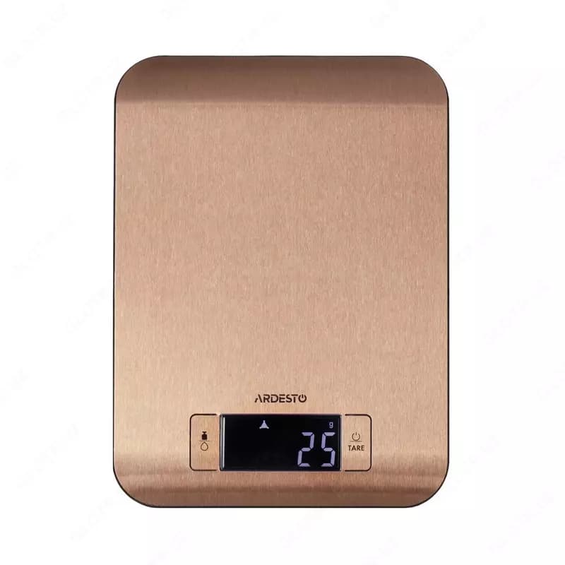 Весы кухонные Ardesto scales for kitchen 5кг, CR2032x2 included, iron, bronze, SCK-898R — 1