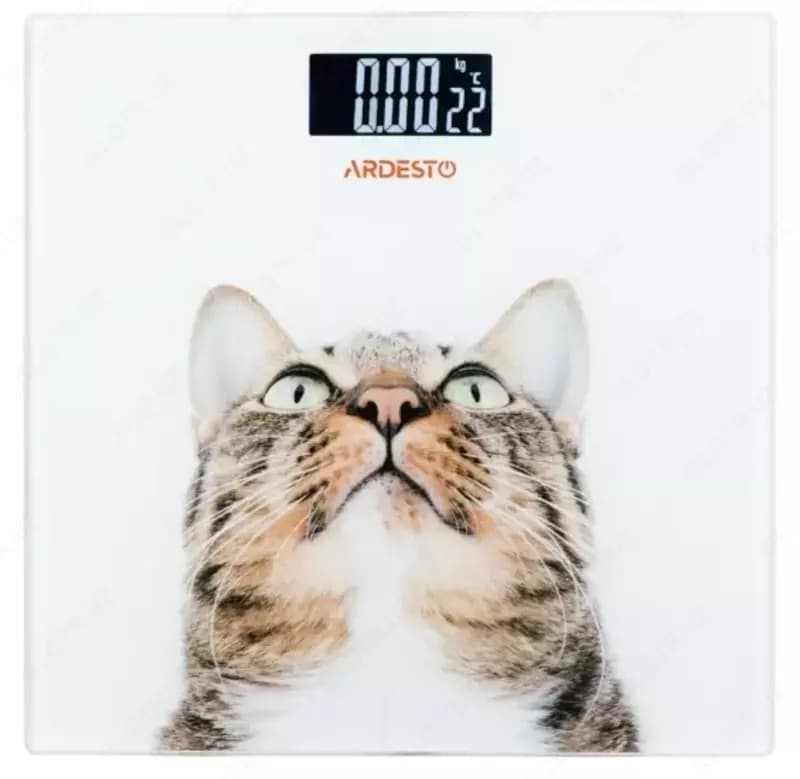 Весы напольные Ardesto scales for floor Cat, 150kg, AAAx2 included, glass, multi-colored, SCB-965CAT — 1