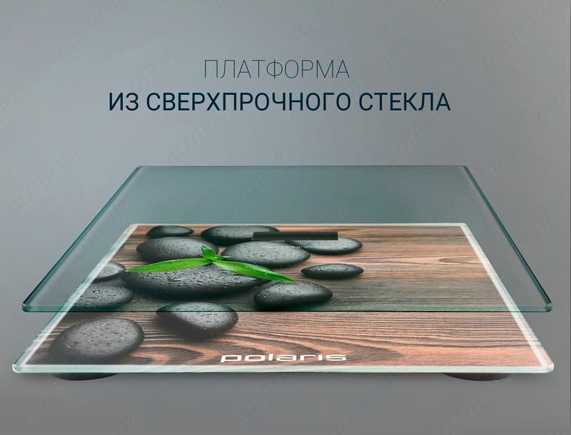 Весы напольные Polaris PWS 1885DG Stones — 3