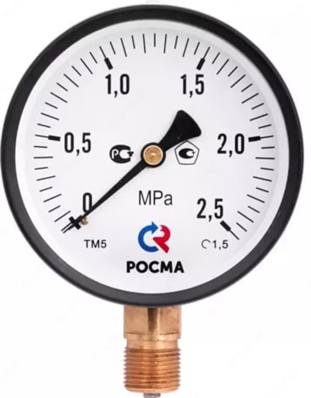 Манометр (КИПиА) "РОСМА" ТМ-510P.00(0-1,6MРа)G1/2.1,5.M2 — 1