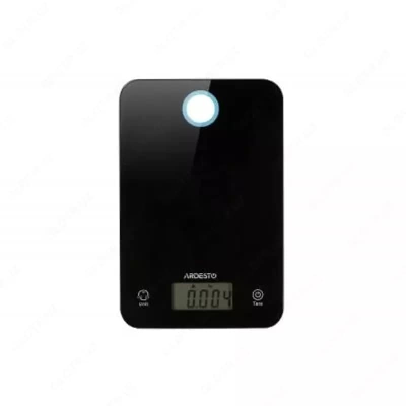 Ardesto Весы кухонные Ardesto SCK-839B, до 5 кг, стекло, чёрные, батарейки CR2032×2 — 1