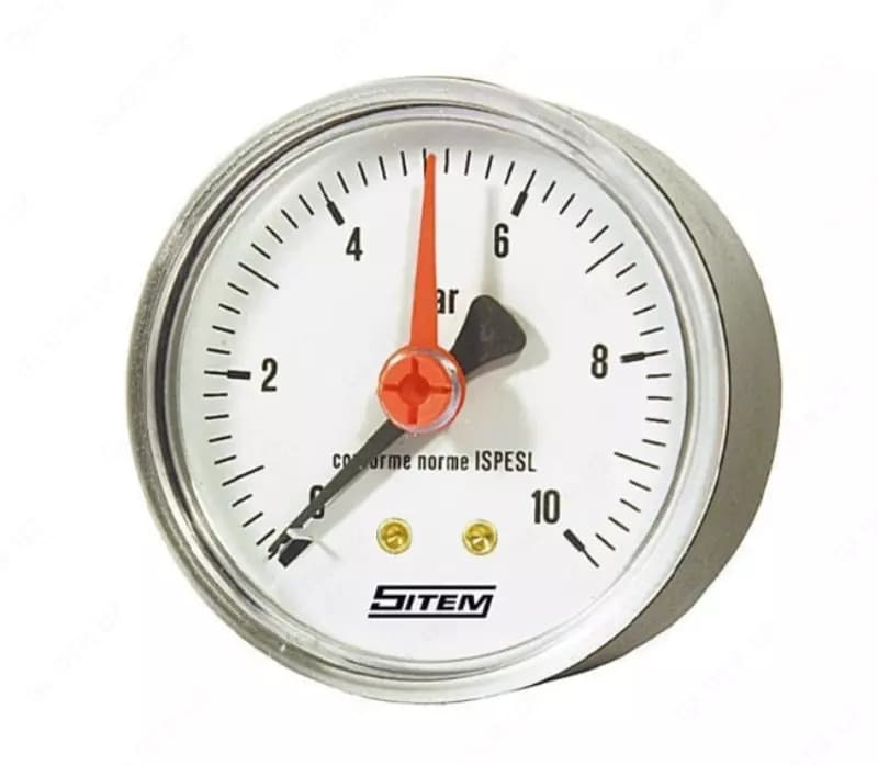 SITEM Манометр вертикальный D63 mm, 25 bar, 1/4” — 1