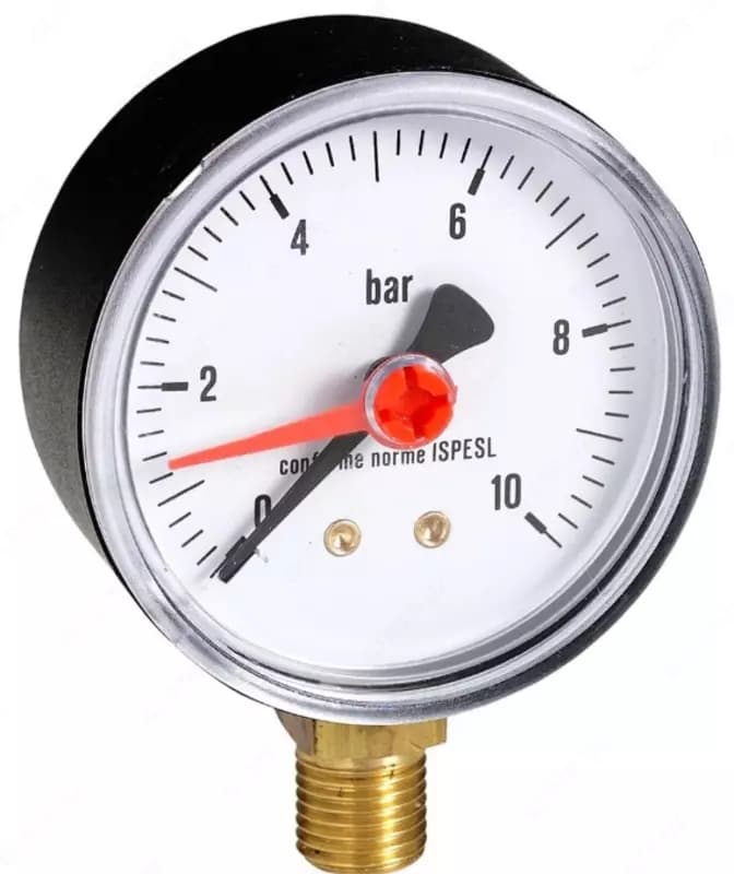 SITEM Манометр вертикальный D50 mm, 10 bar, 1/4” — 4