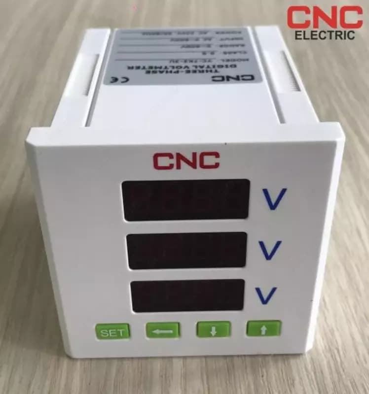 Цифровой киловольтметр ”CNC Electric” YC-9K1-U+RS (Арт. - dkvm-yc-9K1-U-rs-ac100v) — 2