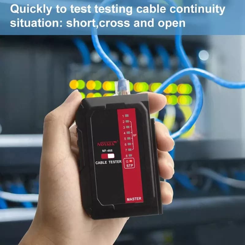 Тестер сетевого кабеля Noyafa NF-466, Lan tester, Ethernet, RG-45 — 2