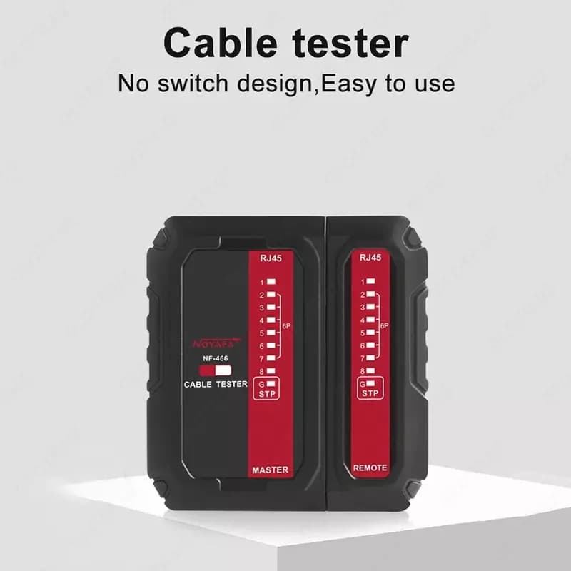 Тестер сетевого кабеля Noyafa NF-466, Lan tester, Ethernet, RG-45 — 4