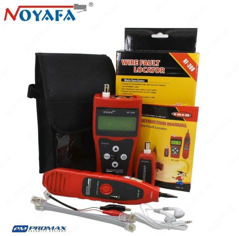 Трассоискатель, измеритель длины кабеля Noyafa NF-308 — 1